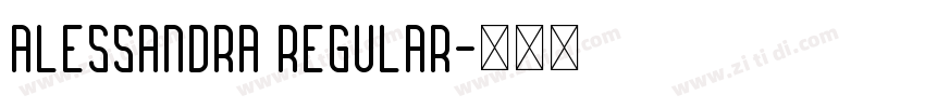 Alessandra Regular字体转换
